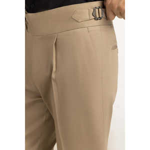 Pantalones Gurkha Clásicos de Lino 100% Algodón, Ligeros, con Estampado de Camuflaje, Bolsillos Tipo Cargo, Cierre de Cremallera y Pliegues, Talla XL - Product Image 4