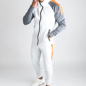 Custom Hooded Solid Sports Cotton Tracksuit for Men Quick Dry Breathable Fabric OEM Manufacturer - Product Image 6