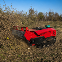 Broyeur RC robuste à essence 4x4 CE pour terrains accidentés, coupe de broussailles et d'herbe