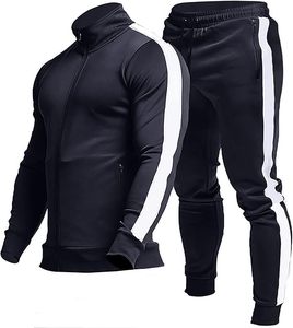 2024 Unisex Custom Logo Winter Jogging Comfort Set Casual Style <b>Lightweight</b> Breathable Full Zip Warm Tracksuit Unique Windproof - Product Image 1