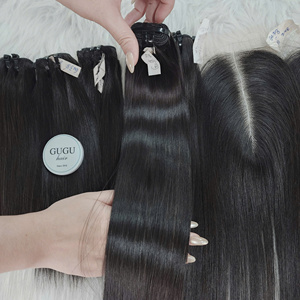 Cabello Vietnamita 100% Natural y Real, Grado 12A, Cabello Humano Virgen con Ondas Naturales, Mechones Lisos - Product Image 4