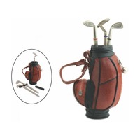 REGAL INCORPORATION Porte-stylo de luxe en métal, design triangulaire, impression UV, taille personnalisable, en forme de kit de golf