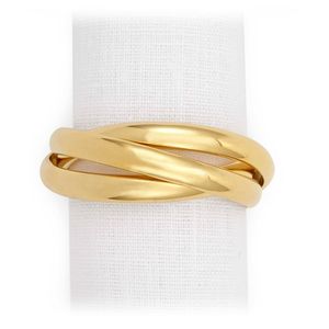High end vintage napkin rings for formal dinner <b>tables</b> crafted in premium quality metal with ornate classic design appeal - Product Image 4