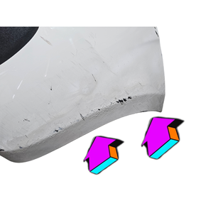 กันชนหลังแบบเต็มชุดสำหรับรถยนต์ Fiat Panda รุ่นที่ 3 หมายเลข 312 A2.000 (12>) - Product Image 4