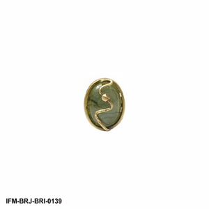 Anillo de Latón con Piedra Ovalada Hecho a Mano, Envuelto en Alambre, Aspecto Natural, Anillo de Declaración, Regalo para Ella - Product Image 1