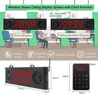 Daytech CK04-US - Sistema Inalámbrico de Llamada de Alta Calidad, Botón de Llamada Inalámbrico Personalizado para Camareros, para Uso en Hospitales, Clínicas y Restaurantes