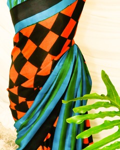 Dernier modèle Saree en soie douce pour mariage et fête au prix de gros pour l'exportation depuis l'Inde - Product Image 2