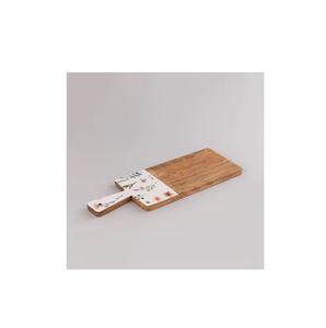 เขียงไม้เคลือบลายพิมพ์คุณภาพสูงพร้อมด้ามจับสำหรับผลไม้ และเขียงชีสไม้เคลือบลายพิมพ์ดีไซน์ใหม่ - Product Image 5