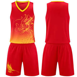 Costume de dragon pour homme, personnalisable, à séchage rapide, respirant, pour uniforme d'équipe, logo frontal pour l'entraînement au basketball - Product Image 2