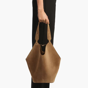 กระเป๋าโท้ทหนังแท้สานด้วยมือสีตามสั่งสำหรับผู้หญิงหนัง100% คุณภาพพรีเมี่ยมกันน้ำมีซิปปิด - Product Image 1