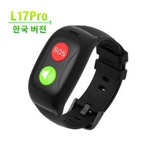 Jiai L17pro Korea 2G 3G 4G GPS location Dual Way Call smart watch SOS Button for Emergenc fall down detector elderly