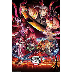 Póster del Anime Demon Slayer, Impresión Artística Inspirada en el Distrito del Entretenimiento - Product Image 1