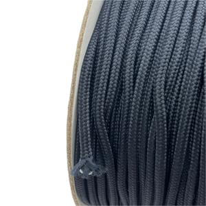 Cordon rond noir de 3 mm 100% polyester avec embouts en plastique Longueur personnalisée Écologique Haute ténacité pour vêtements et chaussures - Product Image 5