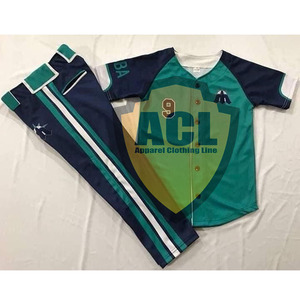 Proveedor de uniformes de béisbol de botones completos en Pakistán - Product Image 1