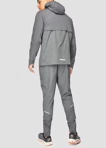 Chaqueta deportiva de lona ligera de fábrica de alta calidad con cuello levantado de poliéster con logotipo reflectante elegante para hombre - Product Image 2