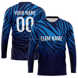 Camiseta de Manga Larga de Algodón Grueso con Logotipo Personalizado al por Mayor, Camiseta Informal Esencial de Alta Calidad con Estampado - Product Image 1