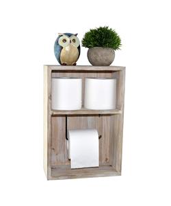 Wall Mount Toilet Paper Holder Decorative Tissue Paper Roll Dispenser Floating <b>Shelf</b> Recessed Cubby Box <b>Bracket</b> Cabinet - Product Image 1