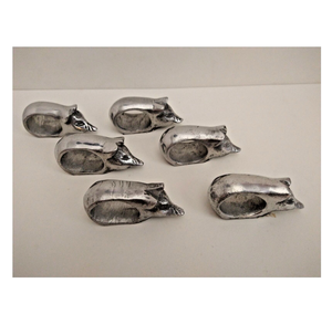 Servilletero de tela individual de aluminio Restaurantes Hogar Cena real Vajilla Servilleteros Productos de diseño elegante - Product Image 5