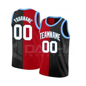 เสื้อบาสเก็ตบอลของผู้ชายเสื้อกีฬาบาสเก็ตบอลปักลายแบบทีมทั้งหมด - Product Image 3