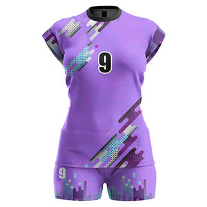 Vêtements d'entraînement/de sport Ensembles d'uniformes de volley-ball personnalisés Maillots et shorts Unisexe 100% Polyester - Product Image 5