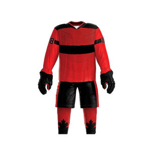 Ensemble de maillots de hockey sur glace sublimés personnalisés, uniforme de jeu d'équipe professionnel, maille respirante, fabricant OEM ODM en gros - Product Image 1