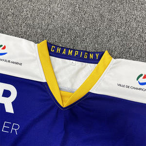 เสื้อเจอร์ซีย์ฮ็อกกี้น้ำแข็งแบบตาข่ายระบายอากาศได้พิมพ์โลโก้ได้ตามต้องการ - Product Image 3