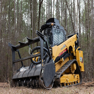 Chargeuse compacte sur chenilles Cat 275 XE avec attache de broyeur forestier, machine de construction compacte haute performance pour travaux lourds - Product Image 5