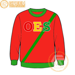 Orden personalizada de la estrella del Este Sudadera bordada de lana de algodón Suéter de alta calidad Ropa griega OES Sudaderas - Product Image 6