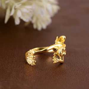 2026 New Simple Boho <b>Frog</b> <b>Ring</b> Dainty Brass Finger Bands Women 18K Gold Plated Animal Unique Statement Jewelry Wholesale OEM ODM - Product Image 2
