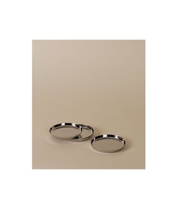 Metal coaster for protecting wooden dining table surfaces from hot <b>mugs</b> and cold glasses with elegant modern design finish - Product Image 3