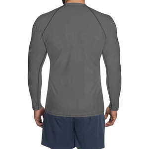 OEM ODM MMA Sets Plain Rush Guard pour hommes Entraînement Vente en gros Sportswear Fournisseur Offre Spéciale haute qualité Rush Guard pour hommes - Product Image 2