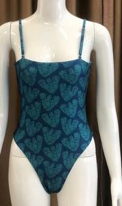 Ensemble bikini personnalisable Logo 2 Set avec broderie cordon de serrage ceinture en maille disponible lettre Paisley 2pcs lavé teint uni - Product Image 4