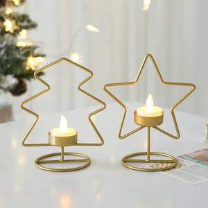 Stylish Metal Candle Holder Polished Finish Ideal For Modern Homes Office <b>Desks</b> And Elegant Home Decor - Product Image 6