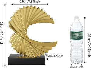 Sculpture abstraite en acier inoxydable faite à la main, sculpture moderne polie miroir pour l'extérieur - Product Image 4