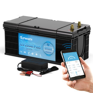 智能12V 200Ah磷酸铁锂电池组内置BMS太阳能室外备用房车可选蓝牙 - Product Image 2