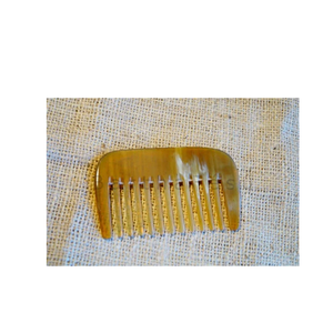 Peigne en corne de buffle unique pour cheveux Peigne en corne Extension de cheveux Couleur pleine corne blanche naturelle pour cheveux - Product Image 5