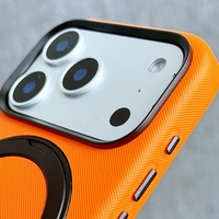 Funda Magnética Antigolpes de Cuero PU con Grabado Morado, Carga Inalámbrica, Protección 360 y Tarjetero, Venta al por Mayor