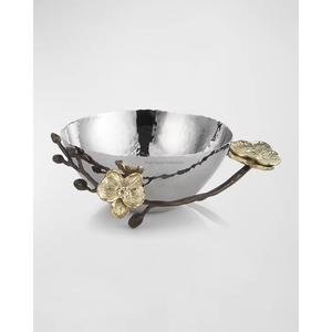 Bol à salade en acier inoxydable de forme ronde pour la maison et le restaurant dessus de table bols décoratifs de service alimentaire - Product Image 1