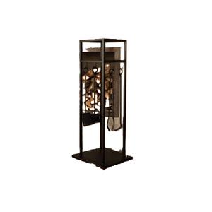 Hot Trending Fancy Log Rack Fire Stockage en bois Black Fire Place Tool Stand Support à bois de chauffage à double usage - Product Image 2