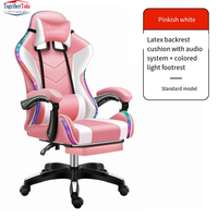 Chaise de jeu ergonomique en cuir confortable et luxueuse, économique, avec roulettes, pour la maison et le bureau