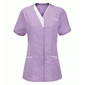 Venta al por mayor de uniformes médicos de Spandex personalizables conjuntos de moda elástico Jogger traje para hospitales enfermeras médicos - Product Image 4
