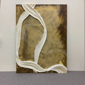 Arte de pared de Metal en forma personalizada, vid de gato, hoja de rama de olivo, estilo tradicional para sala de estar, decoración de pared con patrón de naturaleza muerta colgante - Product Image 4