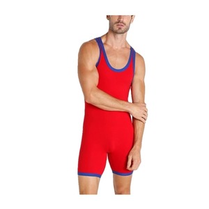 Combinaison de lutte unisexe personnalisée OEM, impression par transfert thermique, tissu extensible en spandex/polyester, 220g, léger et respirant pour - Product Image 3