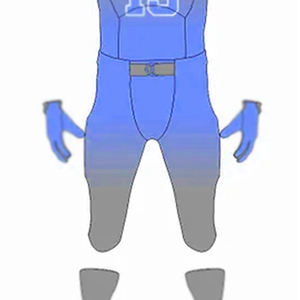 Street Style V Neck Printed Football Jersey Pants Set para hombres Camisetas de fútbol americano Jersey de fútbol americano - Product Image 5