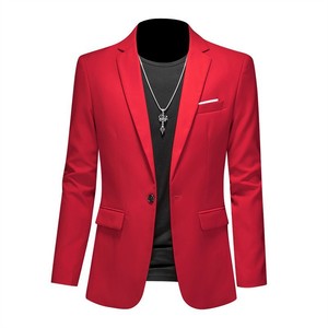 <span class=keywords><strong>Veste</strong></span> de <span class=keywords><strong>costume</strong></span> décontractée <span class=keywords><strong>tendance</strong></span> pour <span class=keywords><strong>homme</strong></span> RNSHANGER, coupe ajustée, sans repassage, à un bouton, pour l'automne - Product Image 6