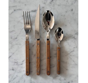 Premium Quality Heavy Metal Cutlery Set for Kitchens Flatware Set for Dining Dining Essentials Metal Cutlery Set Polished Metal - Product Image 2