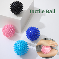 Balle de massage creuse en PVC à picots 7,5 cm 9 cm, rouleau de yoga pour pieds, thérapie par points de pression, acupression, relaxation musculaire myofasciale