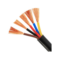 Cable de cobre sólido para construcción 500Ft 12 Gauge Cable eléctrico de cobre trenzado negro