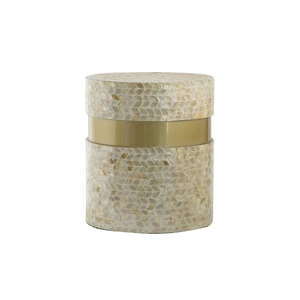 VENTE EN GROS TABLE BASSE RONDE AVEC INCRUSTATION DE PERLES ACCESSOIRES DE MEUBLES DE MAISON FABRIQUÉS AU VIETNAM - Product Image 3