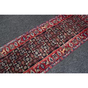 พรมขนาด 3.3x8.8 ฟุต, พรมตุรกีขนาดเล็ก, พรมสีแดงลายดอกไม้ - Product Image 2